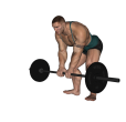Reverse Curl - Bent Over Barbell Close Grip